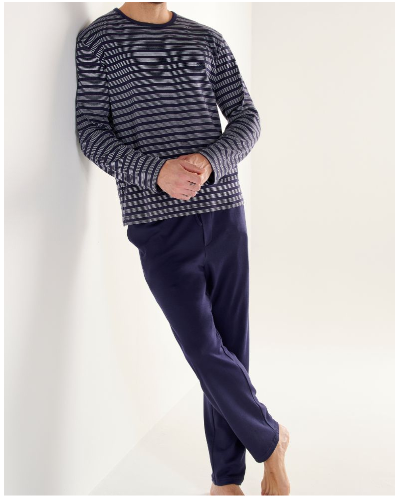 Long Pajama 100% Cotton HOM Freedom (Imprimé Rayures)