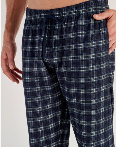 Pyjama Long 100% Coton HOM Sid (Imprimé Marine)