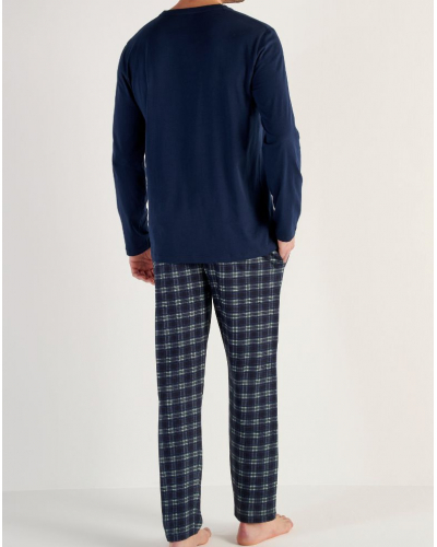 Pyjama Long 100% Coton HOM Sid (Imprimé Marine)