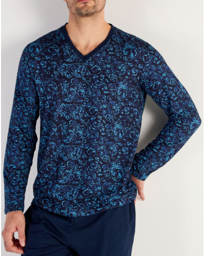 Pyjama Long 100% Coton HOM Brian (Motifs Baroques)