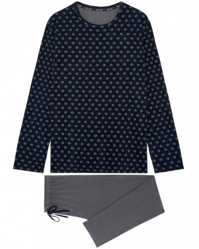 Pyjama long 100% Coton HOM Duane (Imprimé Abstrait)