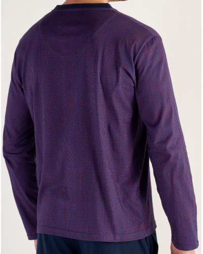 Long pyjama in Modal Cotton HOM Fats (Imprimé Bicolore)