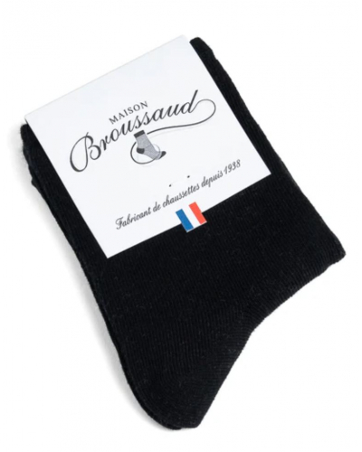 Calcetines de algodón de mujer permanent uni Maison Broussaud (Negro)