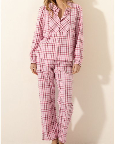 Pijama Urdimbre y Trama 100 % Algodón Le Chat Aube (Multico)