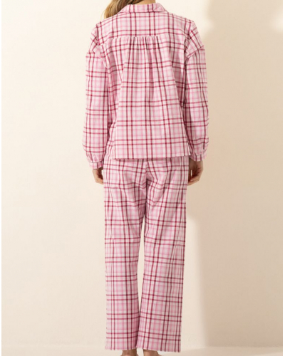 Pyjama Chaîne et trame 100% coton Le Chat Aube (Multico)