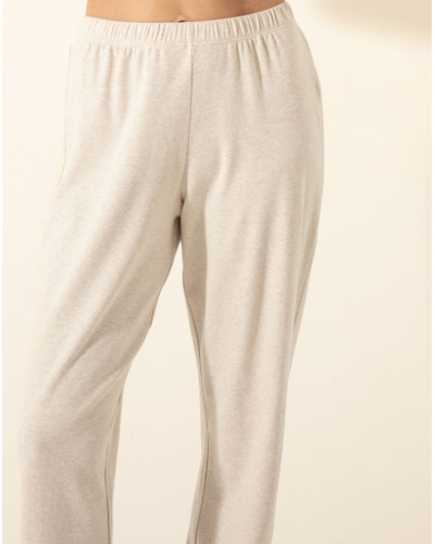 Pijama Interlock 100 % Algodón Le Chat Songe (Beige chiné)