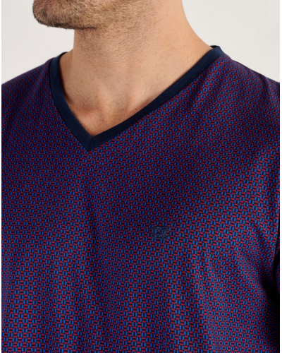 Pijama corto en Modal Algodón HOM Fats (Imprimé Bicolore)