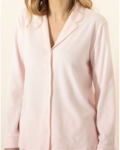 Pyjama Interlock 100% Cotton Le Chat Songe (Bois de rose)