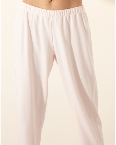 Pyjama Interlock 100% coton Le Chat Songe (Bois de rose)