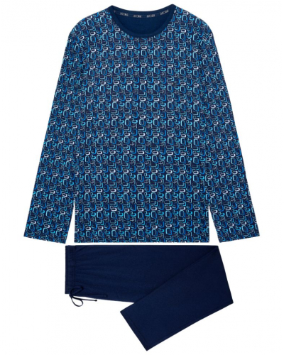 Pijama largo 100% Algodón HOM Elvis (Imprimé Géométrique)