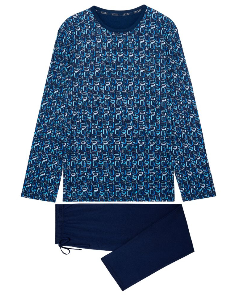 Pijama largo 100% Algodón HOM Elvis (Imprimé Géométrique)