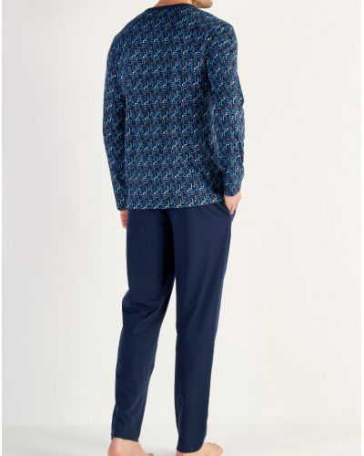 Pyjama long 100% Coton HOM Elvis (Imprimé Géométrique)