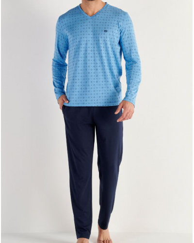 Pyjama long en Modal Coton HOM Alan (Imprimé Floral)