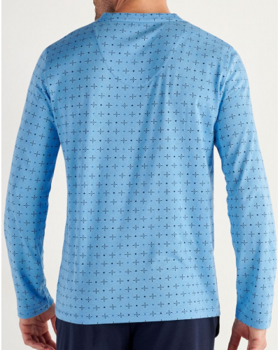 Pijama largo en Modal Algodón HOM Alan (Imprimé Floral)