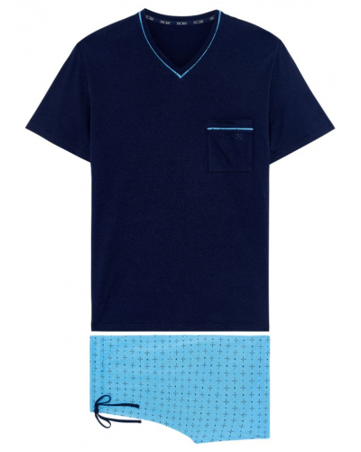 Short pajamas in Modal Cotton HOM Alan (Imprimé Floral)