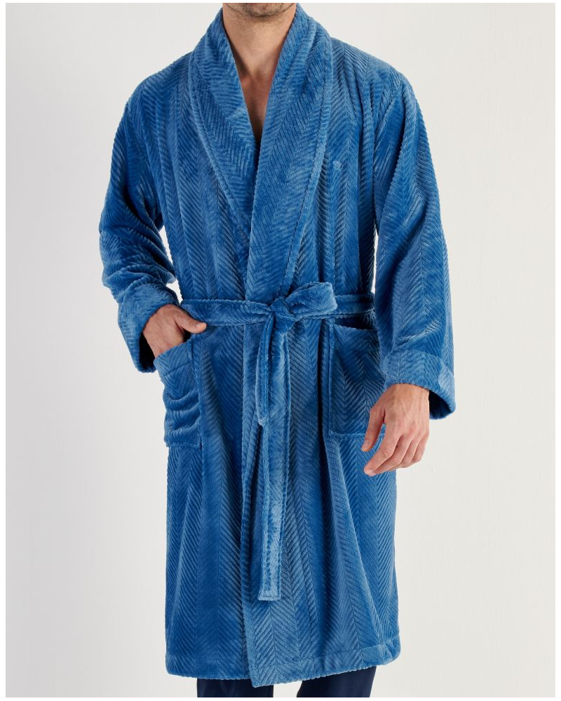 Robe de chambre polaire HOM Everest (Bleu)