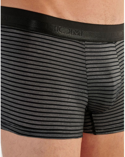Boxer HOM Monsieur modal (Noir rayures)