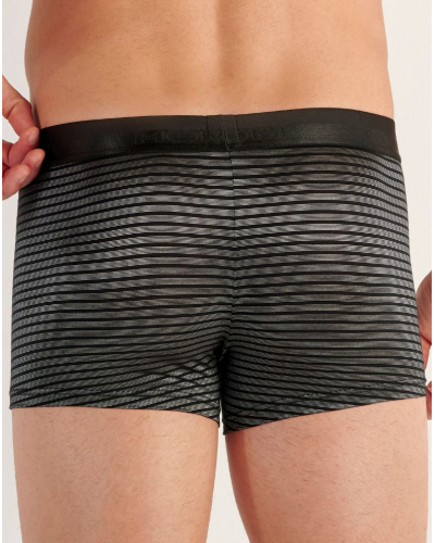 Boxer HOM Monsieur modal (Noir rayures)