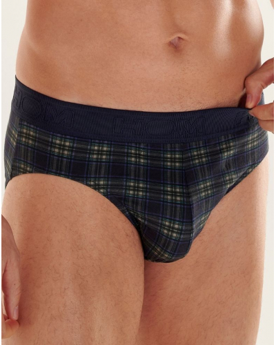 Mini brief HOM Sid Cotton Modal (Imprimé Carreaux)