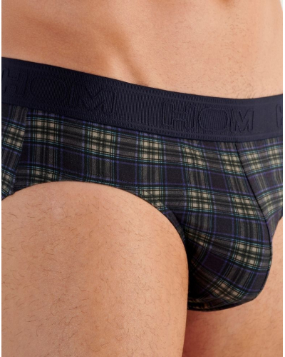 Mini brief HOM Sid Cotton Modal (Imprimé Carreaux)
