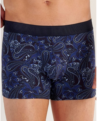 Boxer HOM Bohemian Cotton Modal (Imprimé Bleu)