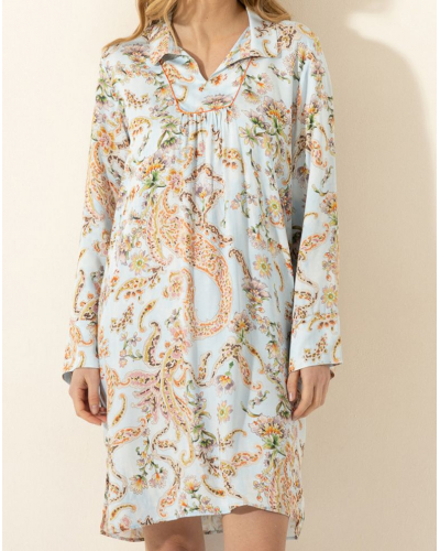 Warp and Weft Nightdress Le Chat Indian Song (Multico)