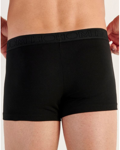 Lot de 2 boxers en coton HO1 HOM Tom (Noir/Imprimé Noir)