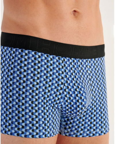 Lot de 3 boxers en coton HOM Daniel (Noir/Marine/Bleu)