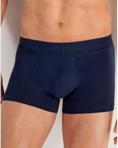 Lot de 3 boxers en coton HOM Daniel (Noir/Marine/Bleu)