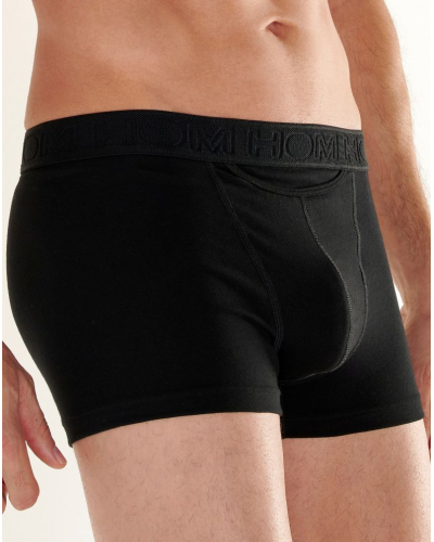 Lot de 2 boxers en coton HO1 HOM Boxerlines (Noir/Gris)