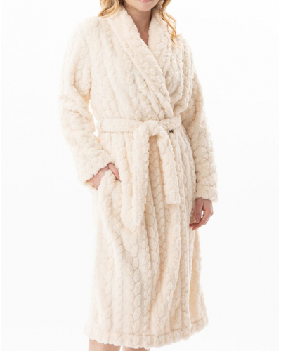 Fancy Bathrobe Le Chat Essentiel (Ecru)