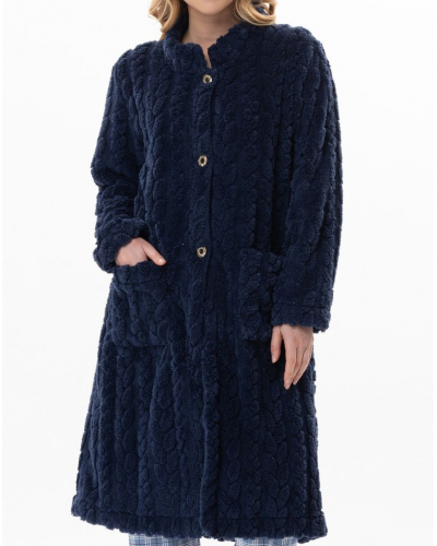 Robe de chambre fantaisie Le Chat Essentiel (Marine)