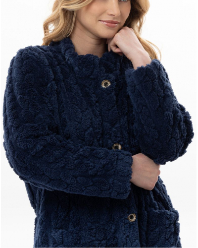 Robe de chambre fantaisie Le Chat Essentiel (Marine)