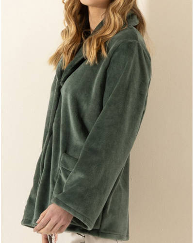 Veste courte boutonnée Le Chat Essentiel (Lichen)