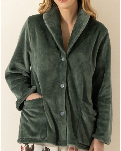 Veste courte boutonnée Le Chat Essentiel (Lichen)