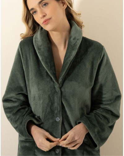 Veste courte boutonnée Le Chat Essentiel (Lichen)