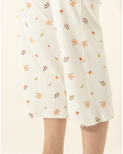 Pyjama Interlock 100% Cotton Le Chat Songe (Beige)