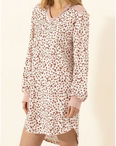 Camisón Interlock 100 % Algodón Le Chat Mantra (Multico)