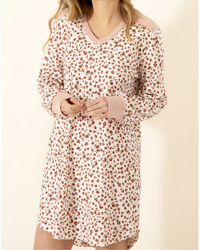Camisón Interlock 100 % Algodón Le Chat Mantra (Multico)