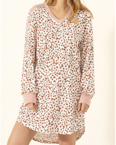 Camisón Interlock 100 % Algodón Le Chat Mantra (Multico)