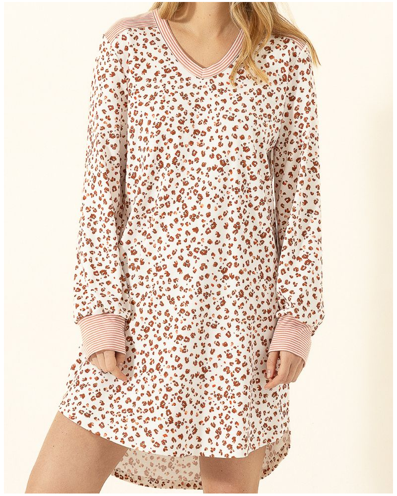 Nightshirt Interlock 100% Cotton Le Chat Mantra (Multico)