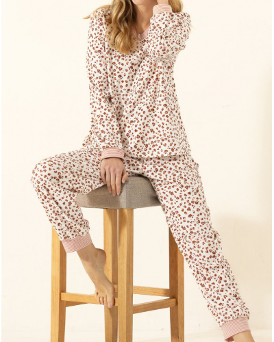 Pyjama Interlock 100% coton Le Chat Mantra (Multico)
