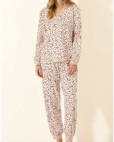 Pyjama Interlock 100% coton Le Chat Mantra (Multico)