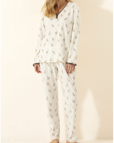 Pyjama Interlock 100% coton Le Chat Fairy (Multico)