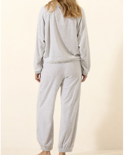 Velour Set Le Chat Psyché (Gris chiné)