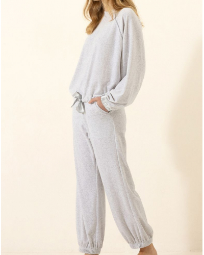 Conjunto de Terciopelo Le Chat Psyché (Gris chiné)