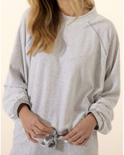 Conjunto de Terciopelo Le Chat Psyché (Gris chiné)