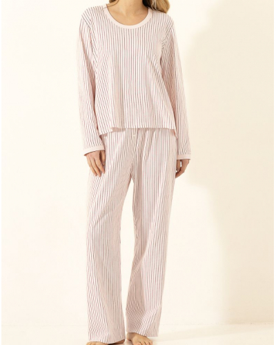 Pyjama Interlock 100% Cotton Le Chat Holy (Bois de Rose)