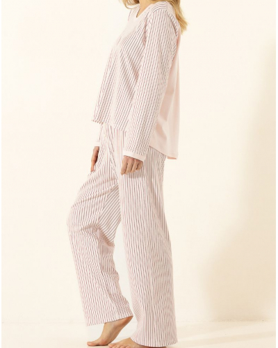 Pyjama Interlock 100% Cotton Le Chat Holy (Bois de Rose)