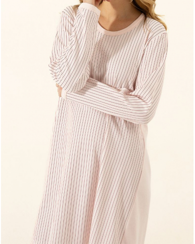 Chemise de nuit Interlock 100% coton Le Chat Holy (Bois de rose)